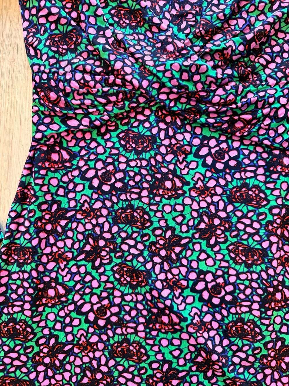 H&M Floral Ruched Bodycon Mini Dress Long Sleeve Y2K Party Size 2 - Picture 3 of 8